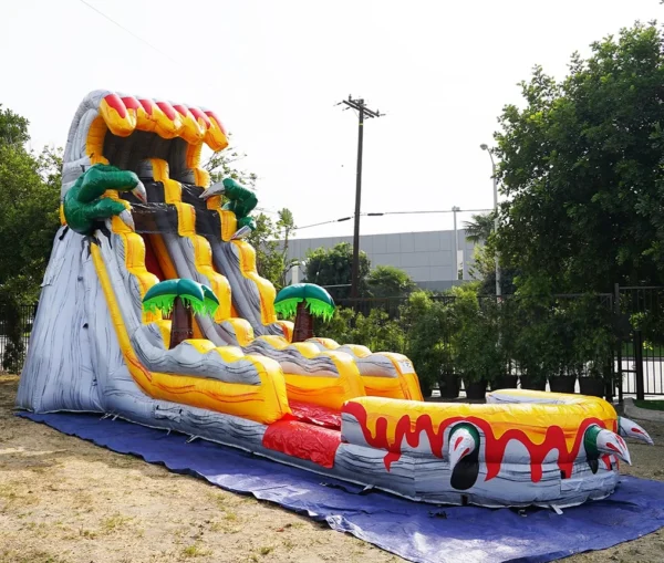 20 FT T-Rex Waterslide (20' H x 37' L x 15' W)